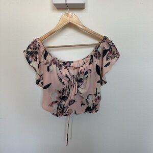 Charlotte Russe Pink Floral Blouse
